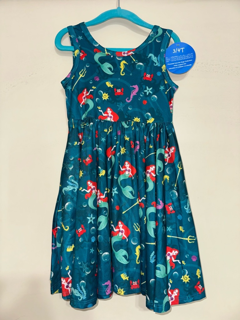 Charlie’s Project NWT Vintage Girls' Little Mermaid Dress - 3/4T